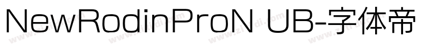 NewRodinProN UB字体转换